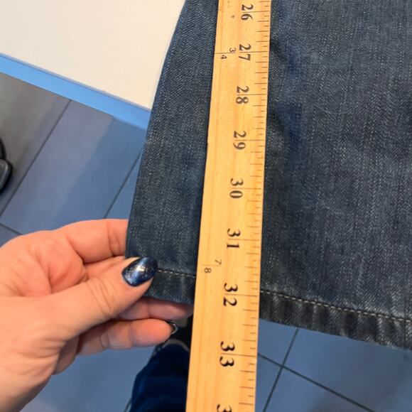 G by Guess Straight Leg Rolland Low Bootcut Jeans Size 34 - Picture 12 of 13